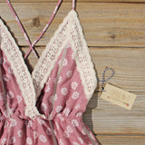 Flower Child Lace Romper in Desert: Alternate View #2