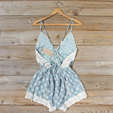 Flower Child Lace Romper in Sage: Alternate View #4