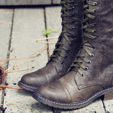The Flurry & Smoke Boots in Khaki: Alternate View #2