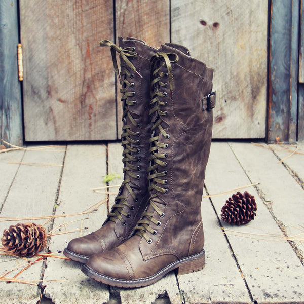 The Flurry & Smoke Boots in Khaki: Featured Product Image
