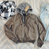 Forest Smoke Hooded Coat: Alternate View #1