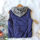 Forest Smoke Hooded Vest in Navy: Alternate View #4