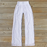 Fortunate Lace Pants in White: Alternate View #1