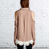 Foxly Lace Top in Timber: Alternate View #3