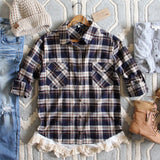 Frasier Fur Lace Top in Brown: Alternate View #1