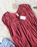 Free People Abigail Tee in Wine: Alternate View #3