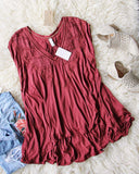 Free People Abigail Tee in Wine: Alternate View #2