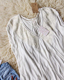 Free People Abigail Tee in White: Alternate View #3