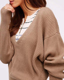 Free People Allure Sweet Sweater in Taupe: Alternate View #1