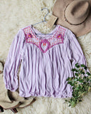 Free People Sweet Begonia Tee in Lilac: Alternate View #1