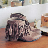Fringed Horizon Booties: Alternate View #1
