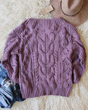 Frost & Ash Sweater in Lavender: Alternate View #5