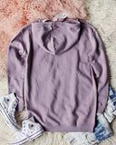 Frosted Lavender Sweatshirt: Alternate View #3