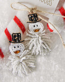 Frosty Earrings: Alternate View #2