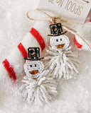 Frosty Earrings: Alternate View #1