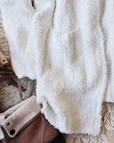 Fuzzy Wuzzy Cardigan in White: Alternate View #3