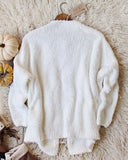 Fuzzy Wuzzy Cardigan in White: Alternate View #5