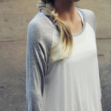 The Game Day Tee in Gray: Alternate View #2