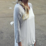 The Game Day Tee in Gray: Alternate View #1