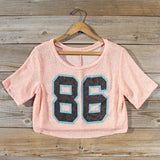 70's Jersey Tee in Peach: Alternate View #2