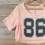 70's Jersey Tee in Peach: Alternate View #3