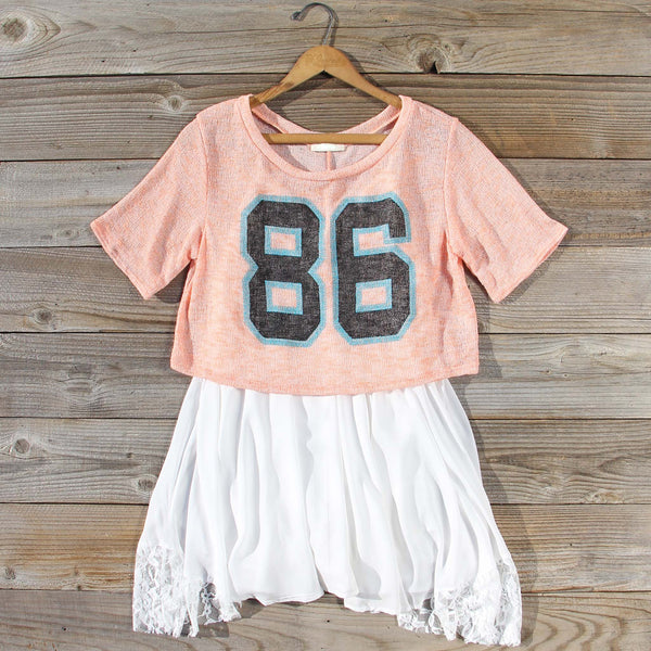 70's Jersey Tee in Peach: Featured Product Image