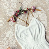 Ancient Rose Romper in White: Alternate View #2