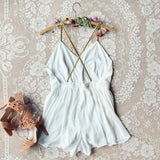 Ancient Rose Romper in White: Alternate View #4