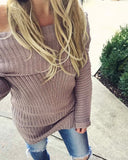 Gemma Knit Sweater in Mauve: Alternate View #1