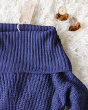 Gemma Knit Sweater in Navy: Alternate View #3
