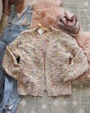 Gingham Confetti Sweater in Pink: Alternate View #1