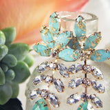 Gold Dust Earrings in Rain: Alternate View #2