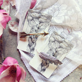 Silver Feather Hairpiece: Alternate View #2