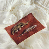 The Golden Feather Hair Pins: Alternate View #2