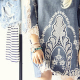 Greek Isles Chambray Dress: Alternate View #2