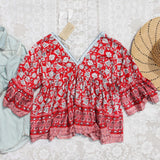 Gypset Boho Top in Rose (wholesale): Alternate View #4