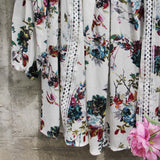 Gypsum Floral Tunic in Sage (wholesale): Alternate View #3