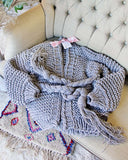 Handknit Braided Sweater in Gray: Alternate View #5