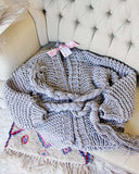 Handknit Braided Sweater in Gray: Alternate View #2