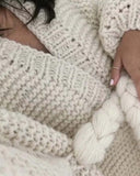 Handknit Braided Sweater: Alternate View #5