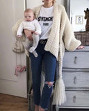 Handknit Braided Sweater: Alternate View #4