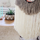 Hand-Woven Wall Hanging in Desert Rose: Alternate View #3