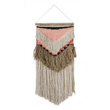 Hand-Woven Wall Hanging in Desert Rose: Alternate View #4
