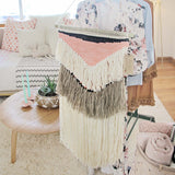 Hand-Woven Wall Hanging in Desert Rose: Alternate View #5