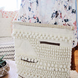 Hand-Woven Wall Hanging in Sand: Alternate View #3