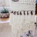 Hand-Woven Wall Hanging in Sand: Alternate View #4