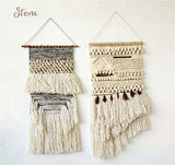 Hand-Woven Wall Hanging in Stone: Alternate View #4