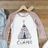 Happy Camper Baseball Tee: Alternate View #2
