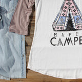 Happy Camper Baseball Tee: Alternate View #3