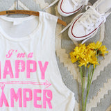 Happy Camper Tank in Pink: Alternate View #2